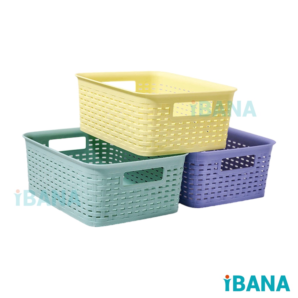 Jual IBANA KERANJANG PLASTIK SERBAGUNA STORAGE BOX TEMPAT PENYIMPANAN