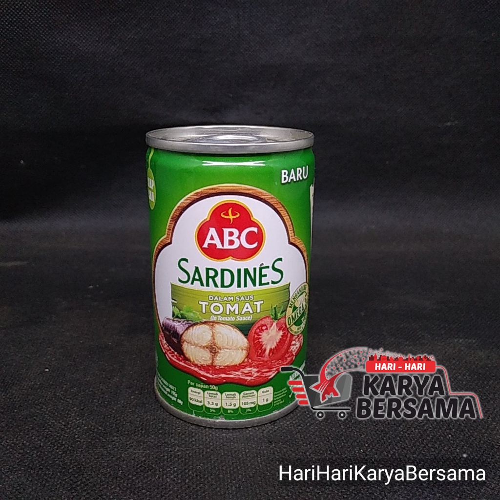 Jual MAKANAN KALENG ABC SARDINES TOMAT 155GR Shopee Indonesia