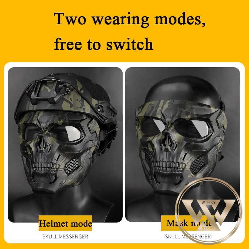 Jual WINKYSTORE Masker Motor Keren Topeng Airsoft Gun Full Face Skull