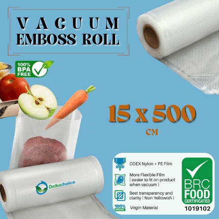 Jual SC PLASTIK VACUUM VACUM VAKUM SEALER MAKANAN EMBOSS EMBOSSED