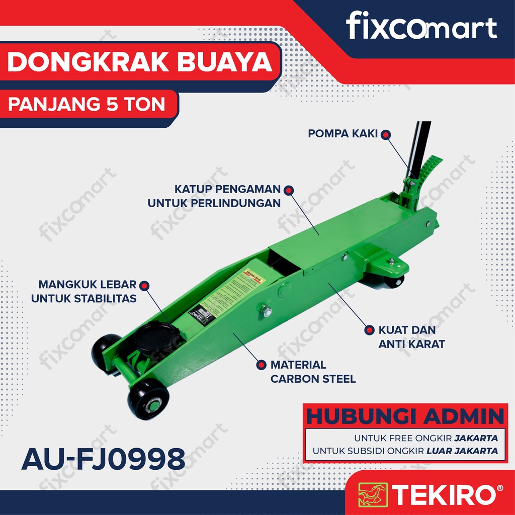 Jual Tekiro Dongkrak Buaya Panjang Ton Dongkrak Mobil Shopee