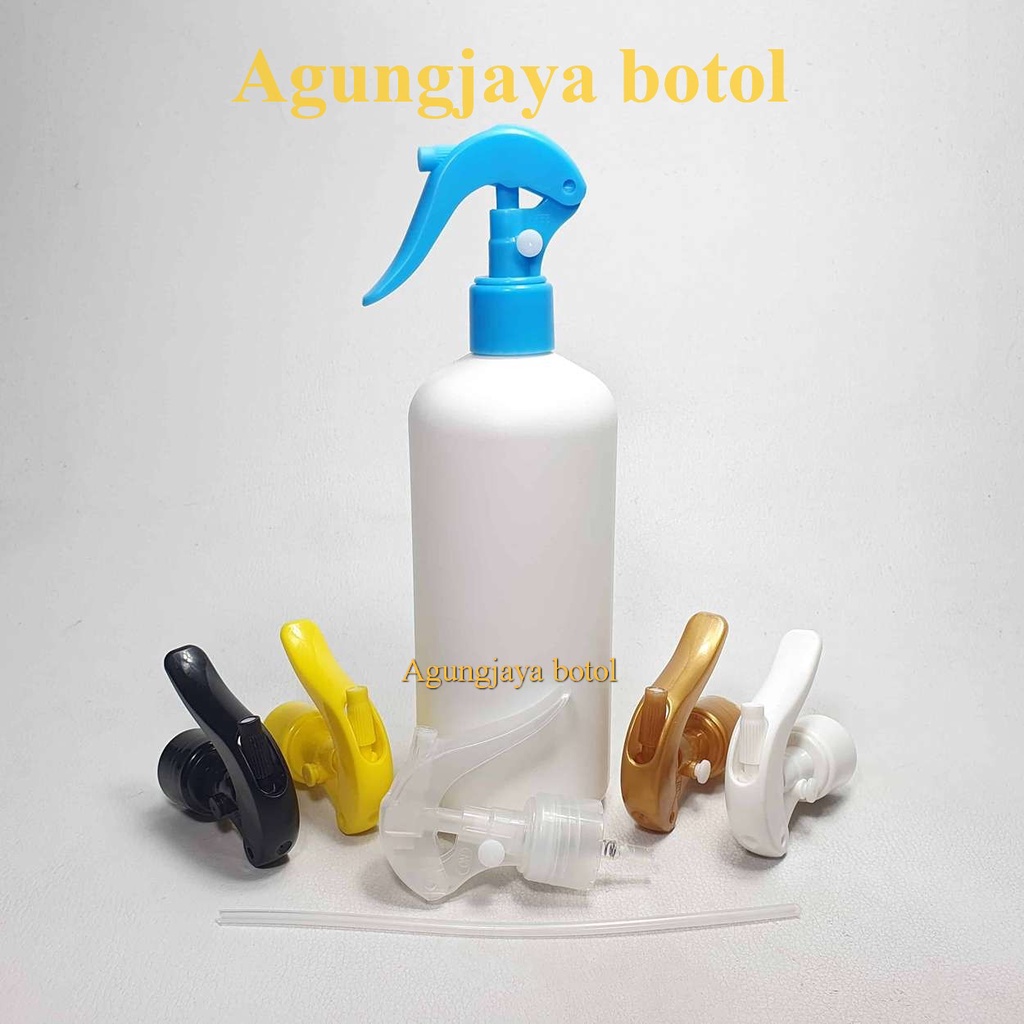 Jual Botol Handsanitizer 500 Ml Putih Hdpe Tutup Mini Trigger Botol