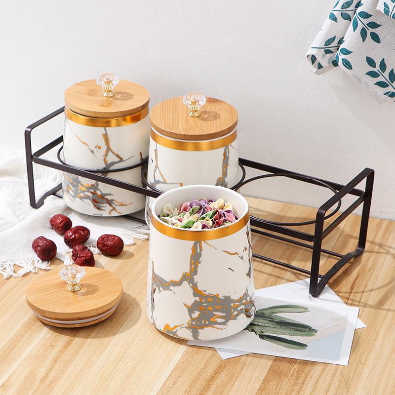 Jual Agb Jar Rak Toples Nordic Rak Bumbu Dapur Keramik Marble