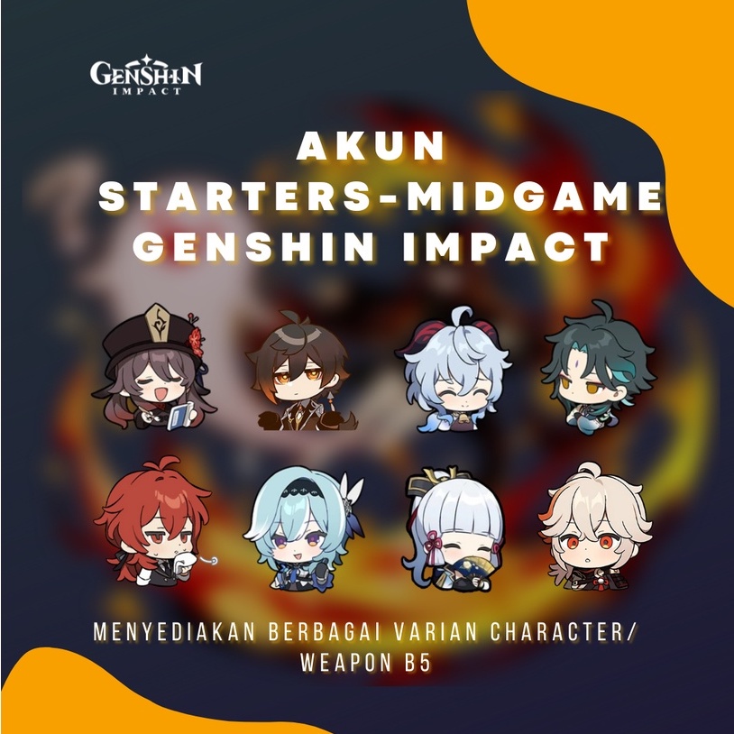 Jual Akun Genshin Impact Murah Starters Midgame Zhongli Hu Tao Ayaka