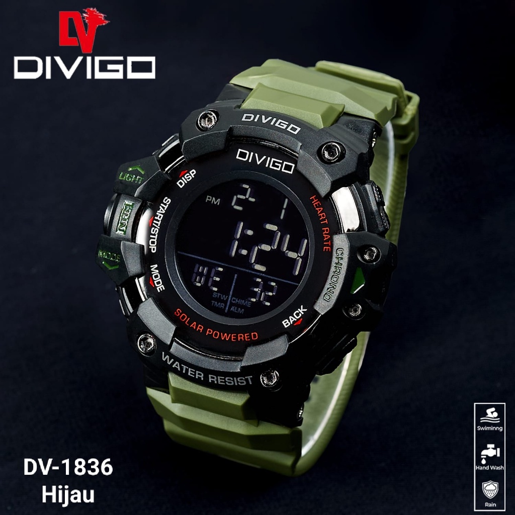 Jual Jam Tangan Pria Divigo Digital Sport Dv Original Tahan Air