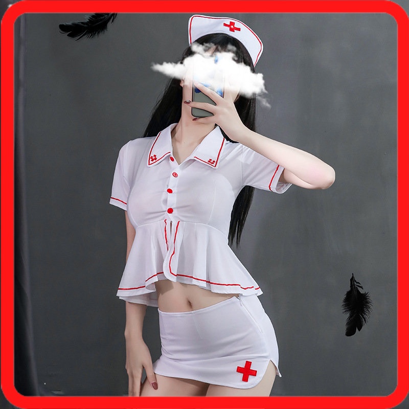 Jual Baju Lingerie Cosplay Nurse Kostum Seragam Suster Perawat Lcp