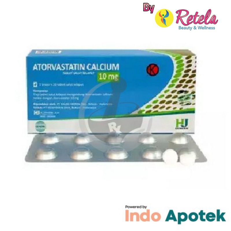 Jual ATORVASTATIN 10MG 1 STRIP ISI 10 TABLET HJ Shopee Indonesia