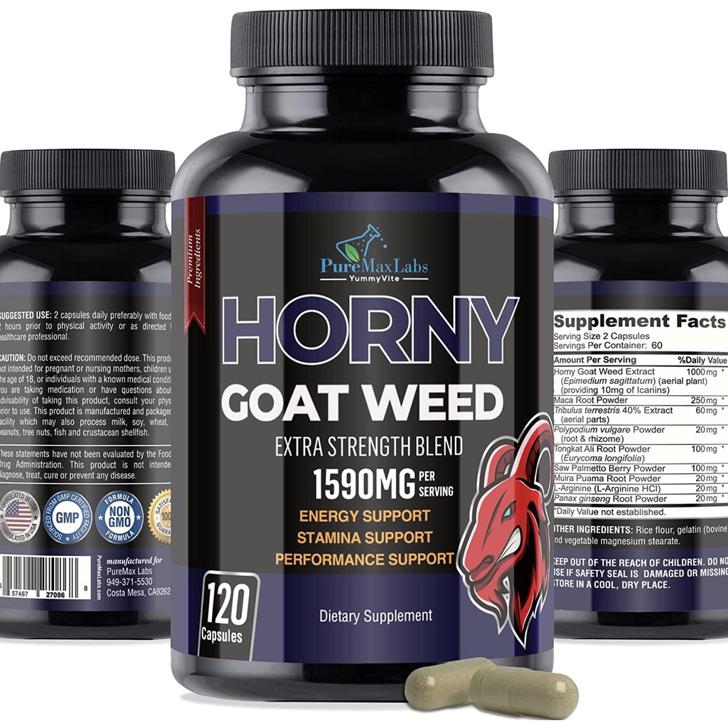 Jual Horny Goat Weed Maca Root Stamina Performance Booster Shopee