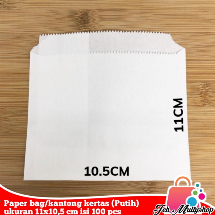 Jual New Sale Terbaru Paper Bag Kantong Kertas Putih Ukuran X