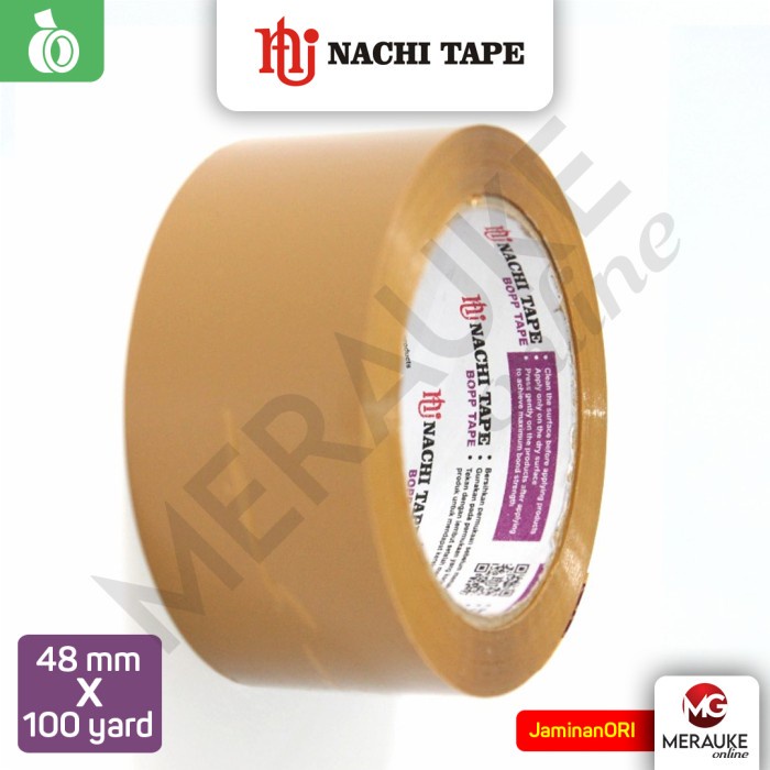 Jual OPP Lakban Nachi Coklat 48 Mm X 100 Yard Shopee Indonesia