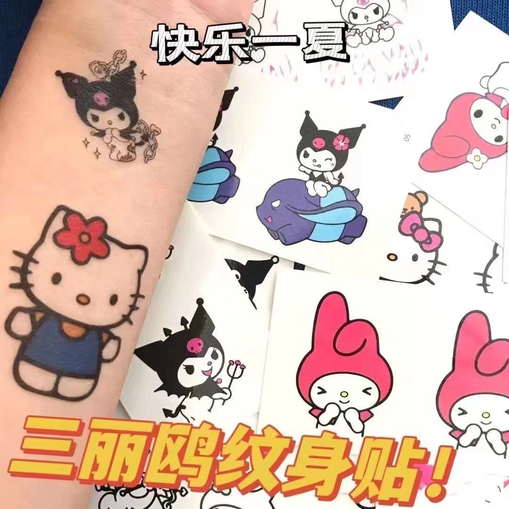 Jual STICKER TATTO TEMPORER SANRIO TATO TEMPORARY CINNAMOROLL KUROMI