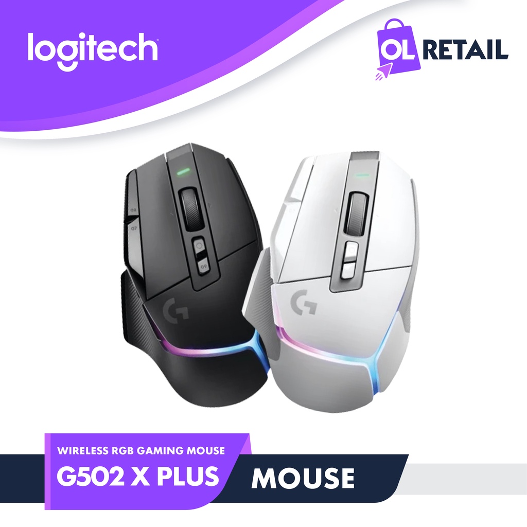 Jual Logitech Mouse Gaming G502 X Plus Wireless RGB GARANSI RESMI