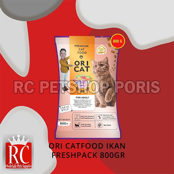 Jual Makanan Kucing Ori Cat Food Adult Kitten Dewasa Freshpack 800 Gram