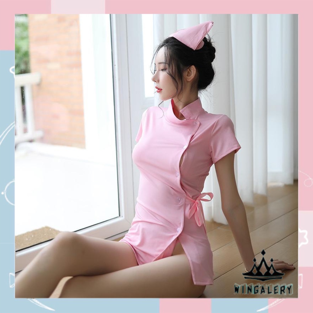 Jual WINGALERY Lingerie Cosplay Perawat Seragam Wanita Costume Nurse