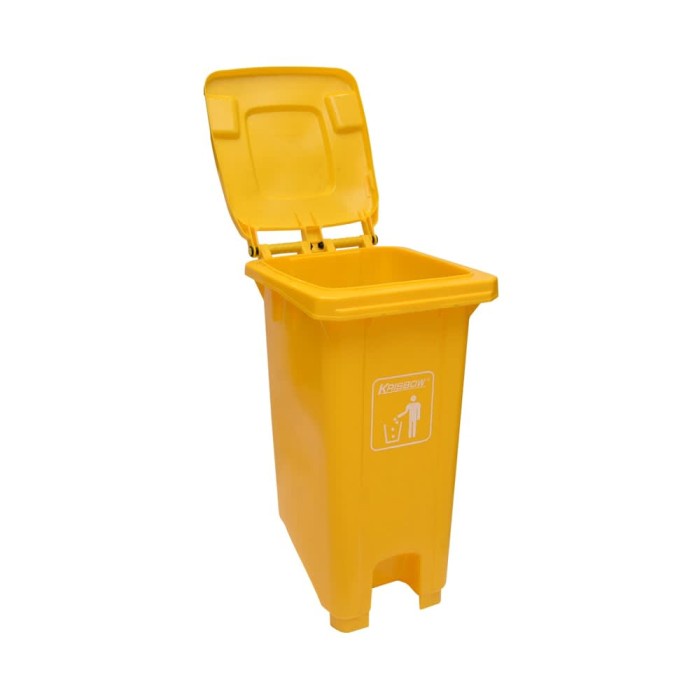 Jual Krisbow Ltr Tempat Sampah Plastik Outdoor Kuning Shopee