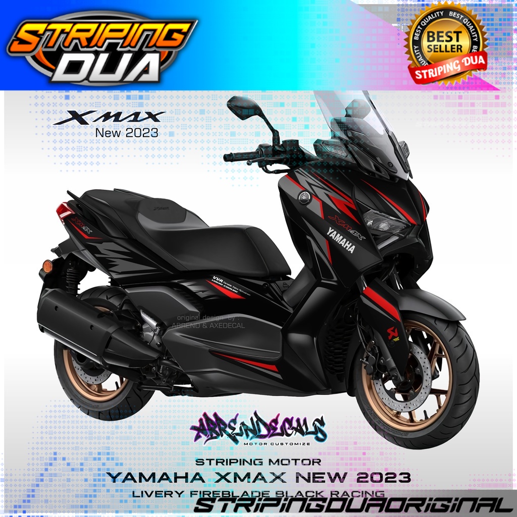 Jual Striping Xmax New 2023 Livery Fireblade Racing Stiker Motor