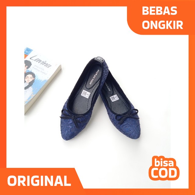 Jual Sepatu Wanita Flat Shoes Bahan Jaguar Model Pita NS R32