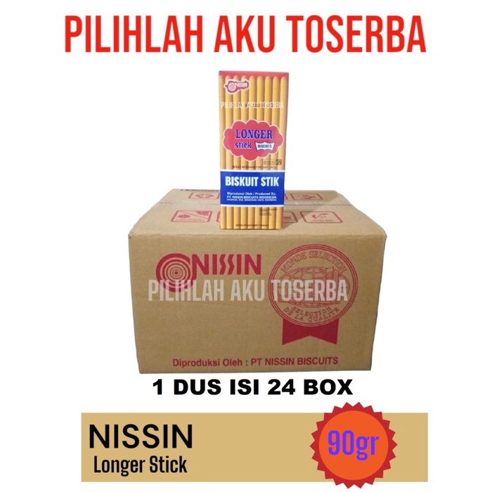 Jual Biskuit Nissin Longer Stick Gr Harga Dus Isi Box