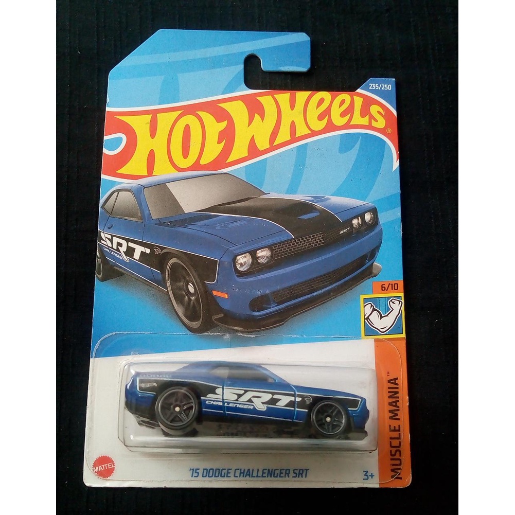 Jual Hot Wheels Dodge Challenger Srt Muscle Mania Blue Shopee