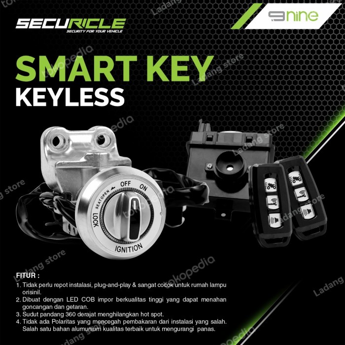 Jual Kunci Keyless Yamaha Nmax Smartkey Pnp Plus Alarm Original Nine