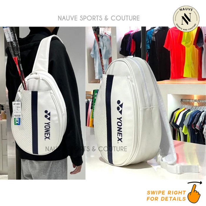 Jual Tas Badminton Yonex Shoulder Sling Bag Kr Code Ba U White