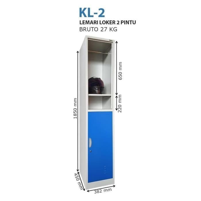 Jual Lemari Loker Besi Kozure KL 2 Locker 2 Pintu KOZURE KL 2 Lemari