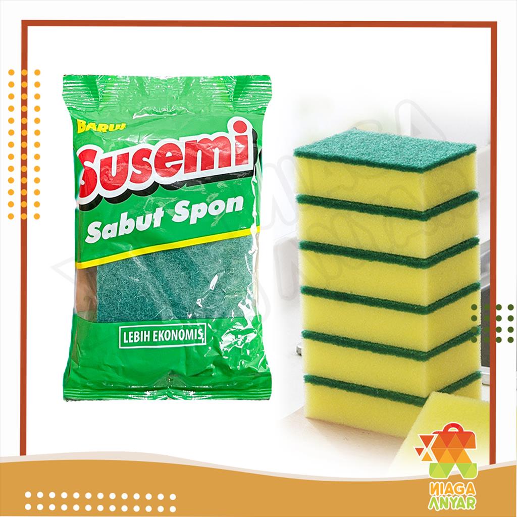 Jual NA SUSEMI Sabut Spon Spons Busa Cuci Piring Sponge Hijau