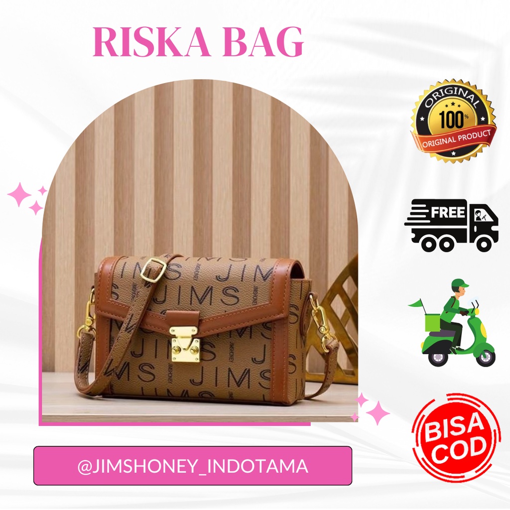 Jual RISKA BAG JIMS HONEY JAKARTA TAS SELEMPANG WANITA TAS MUNGIL