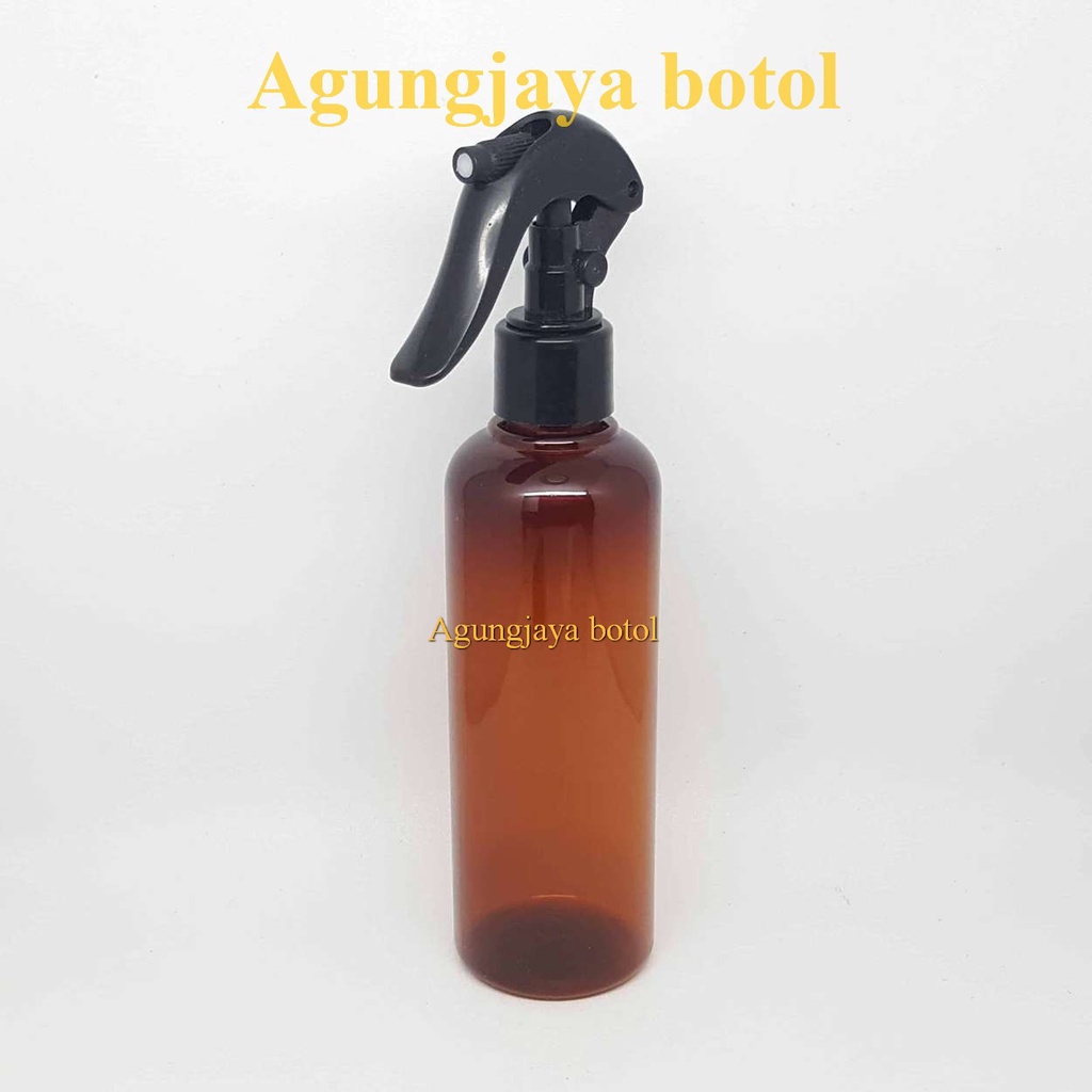 Jual Botol Plastik Ml Br Coklat Transparant Tutup Mini Trigger