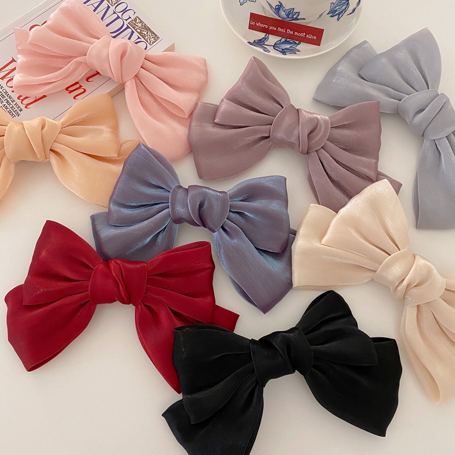 Jual Town Shell Shiny Simple Ribbon Korean Hair Claw Clip Jepit