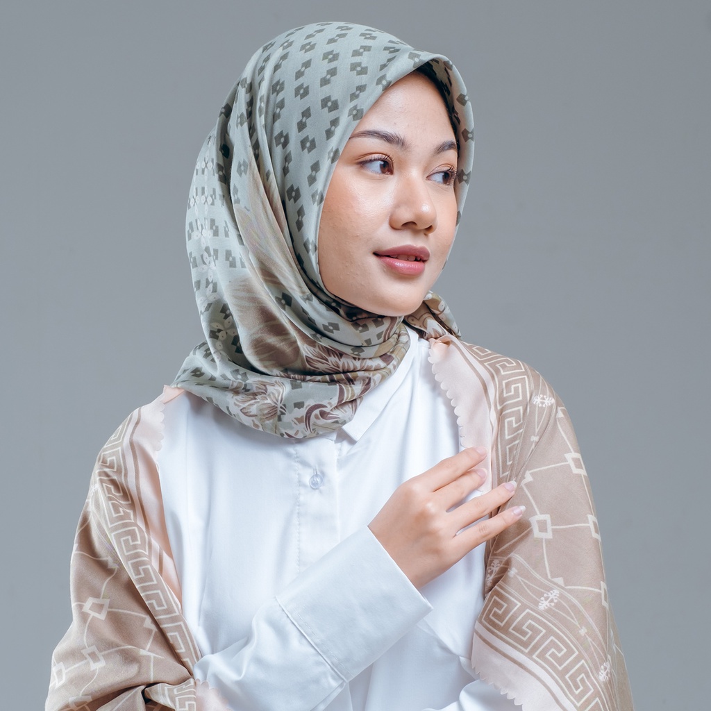 Jual Hijab Motif MECCA Voal Segi Empat Lasercut Printing 120