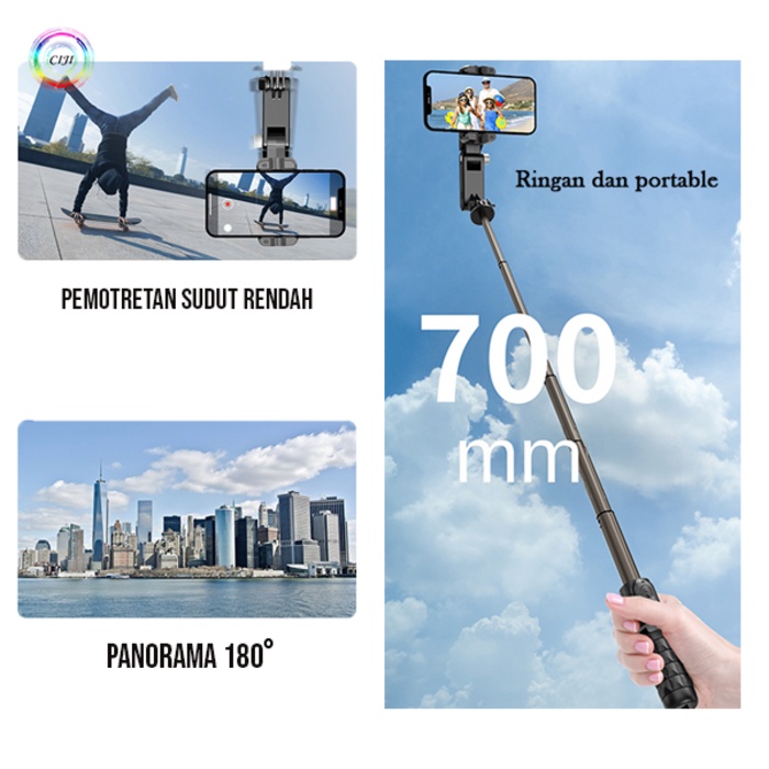 Jual CIJI CJPG Q18 Gimbal Stabilizer Handphone Auto Balance Selfie