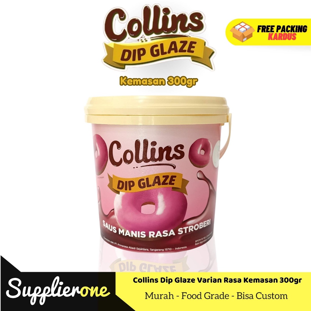 Jual Collins Dip Glaze Gr Toping Donat Collins Selai Donat