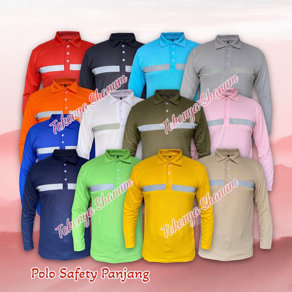 Jual Kaos Safety Kerah Kaos Polo Safety Panjang Poloshirt Polo