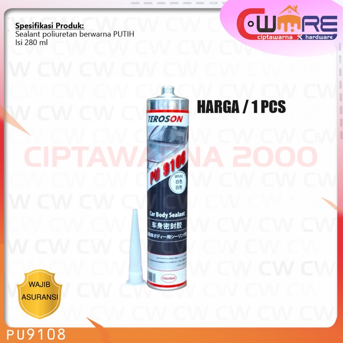 Jual Teroson Pu Sealant Lem Body Mobil Dan Karoseri Warna Putih