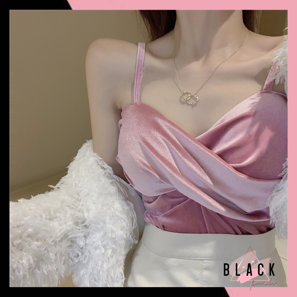 Jual Blackpink Bra Tanktop Fashion Wanita Tanpa Kawat Bh Pakaian Dalam