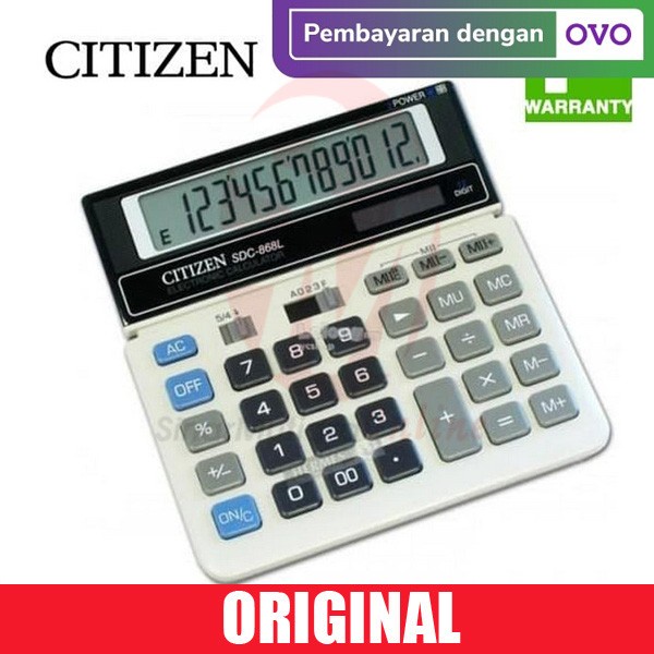 Jual Kalkulator Citizen SDC 868 L Shopee Indonesia