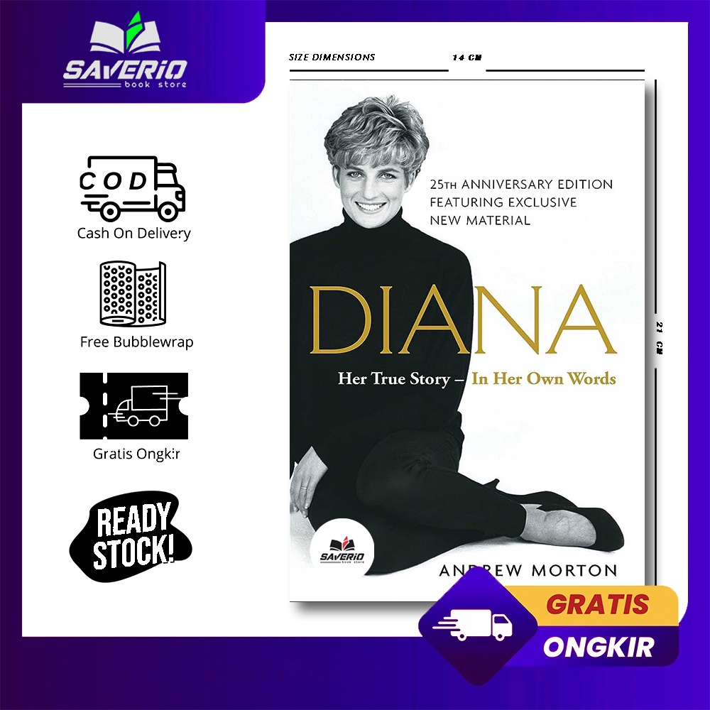 Jual Diana Her True Story In Her Own Words By Andrew Morton Shopee