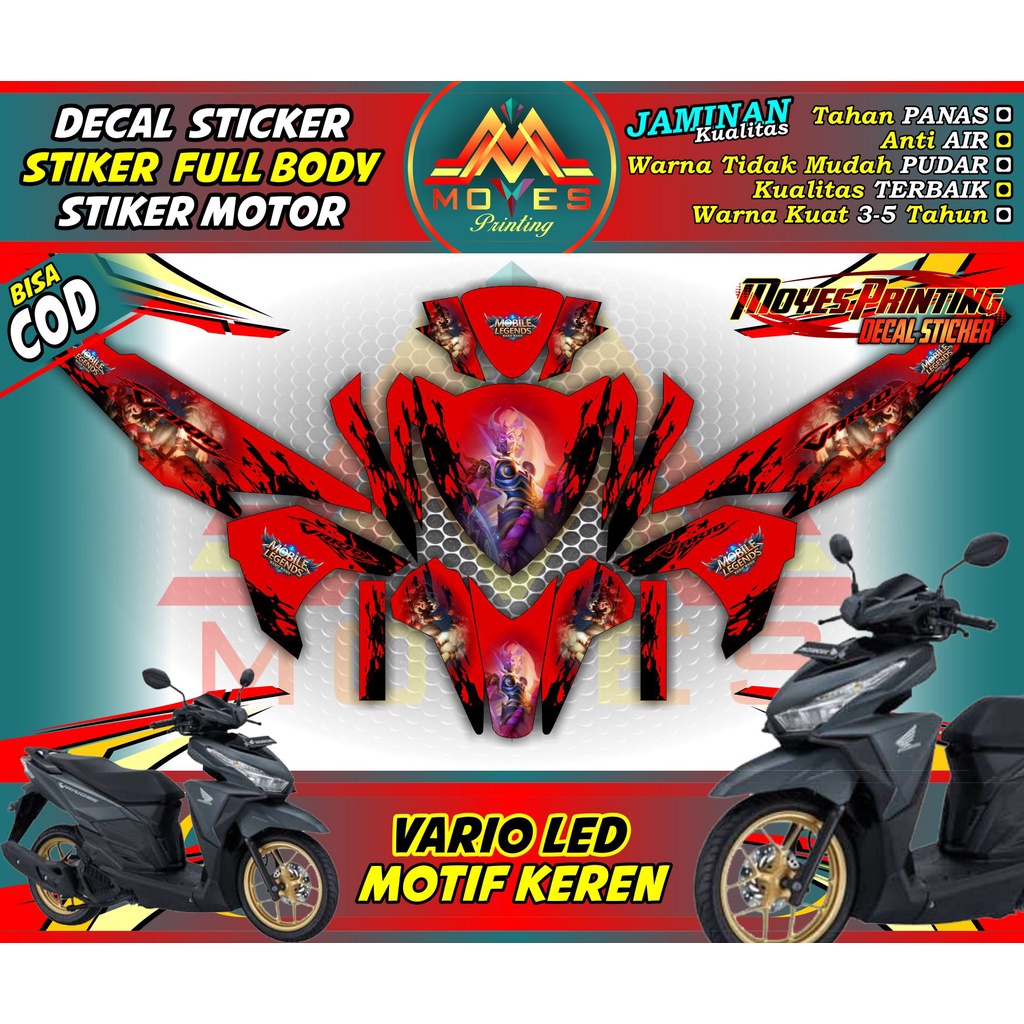 Jual Decal Vario Led Decal Vario Decal Honda Vario Led Fullbody