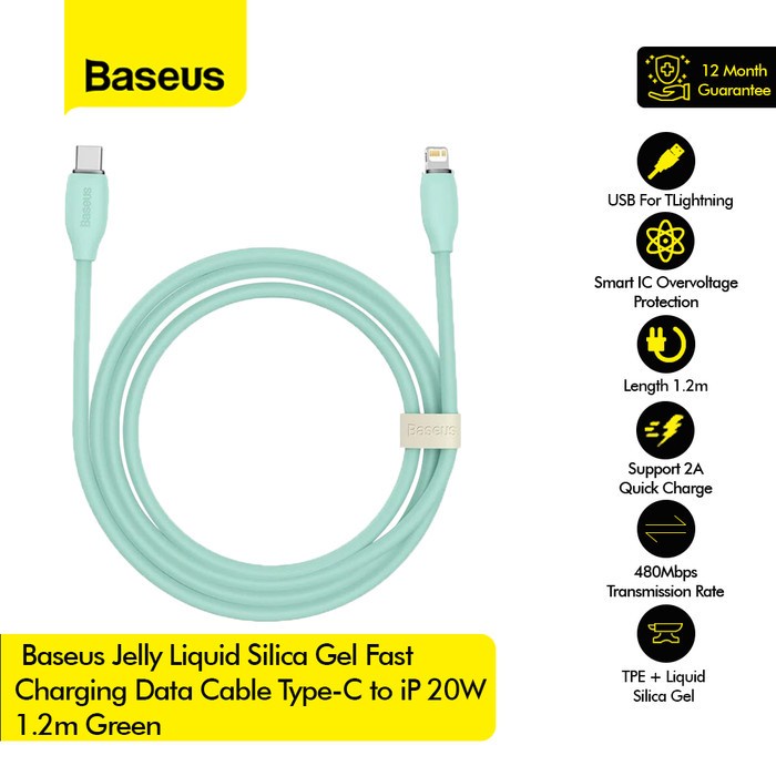 Jual BASEUS Kabel Jelly Liquid Silica Gel Fast Charging Cable Data Type