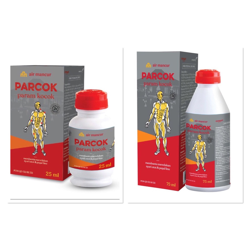 Jual Air Mancur Param Kocok Parcok Air Mancur Botol Minyak Otot 25 Ml