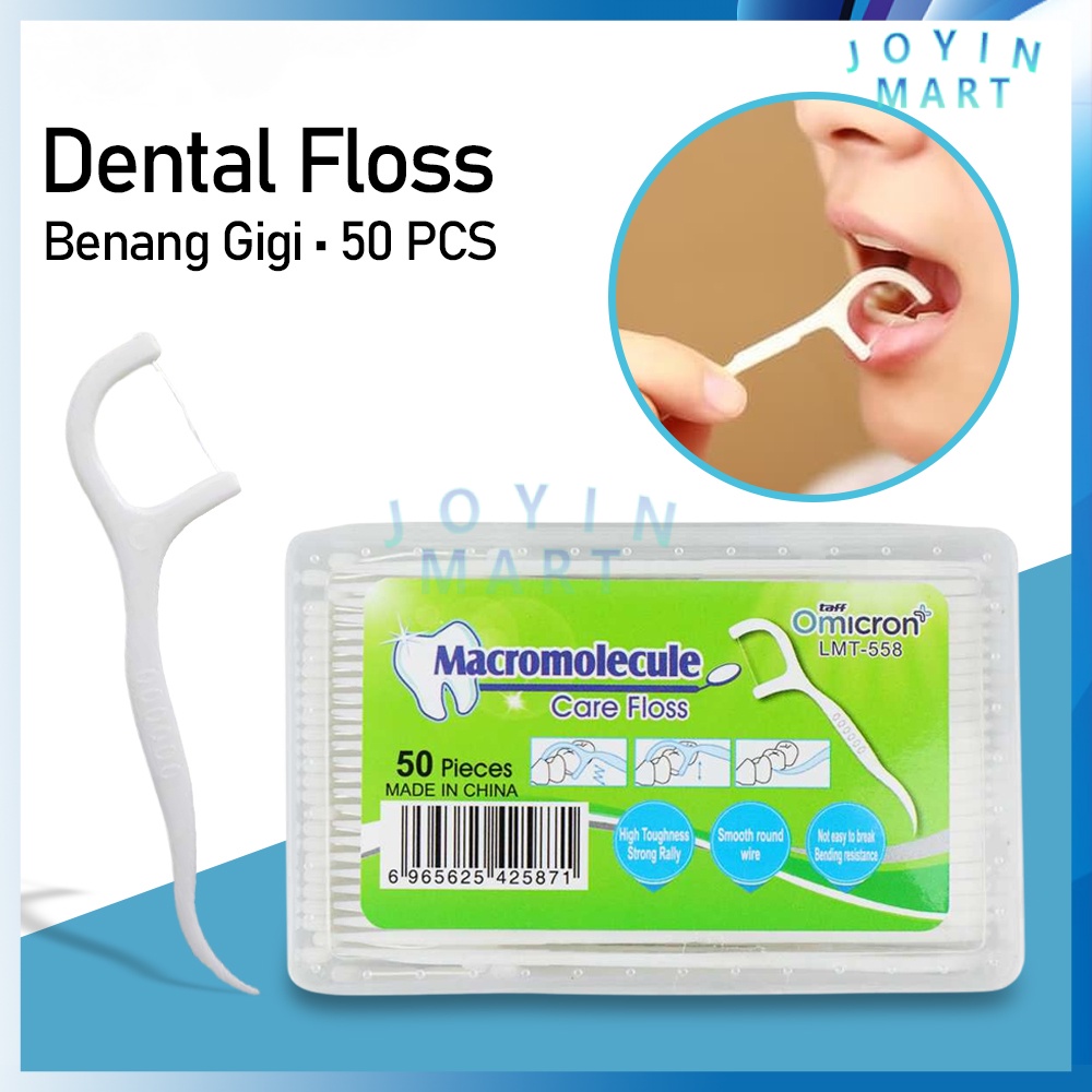 Jual Benang Tusuk Gigi Pembersih Sela Gigi Steril 50 PCS Benang Busur