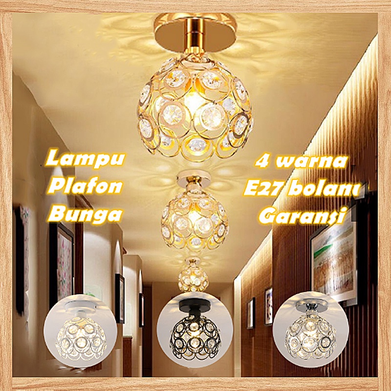 Jual Lampu Kristal Plafon Simple Minimalis Lampu Gantung Kristal Gaya