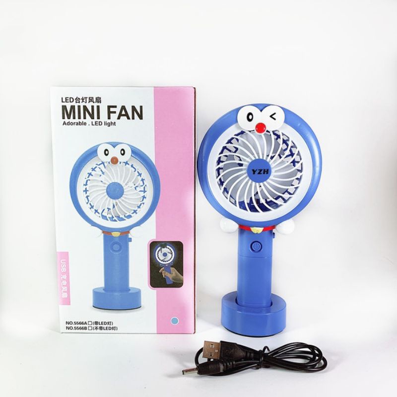 Jual Kipas Angin Tangan Stand Portable Karakter Standing Mini Fan