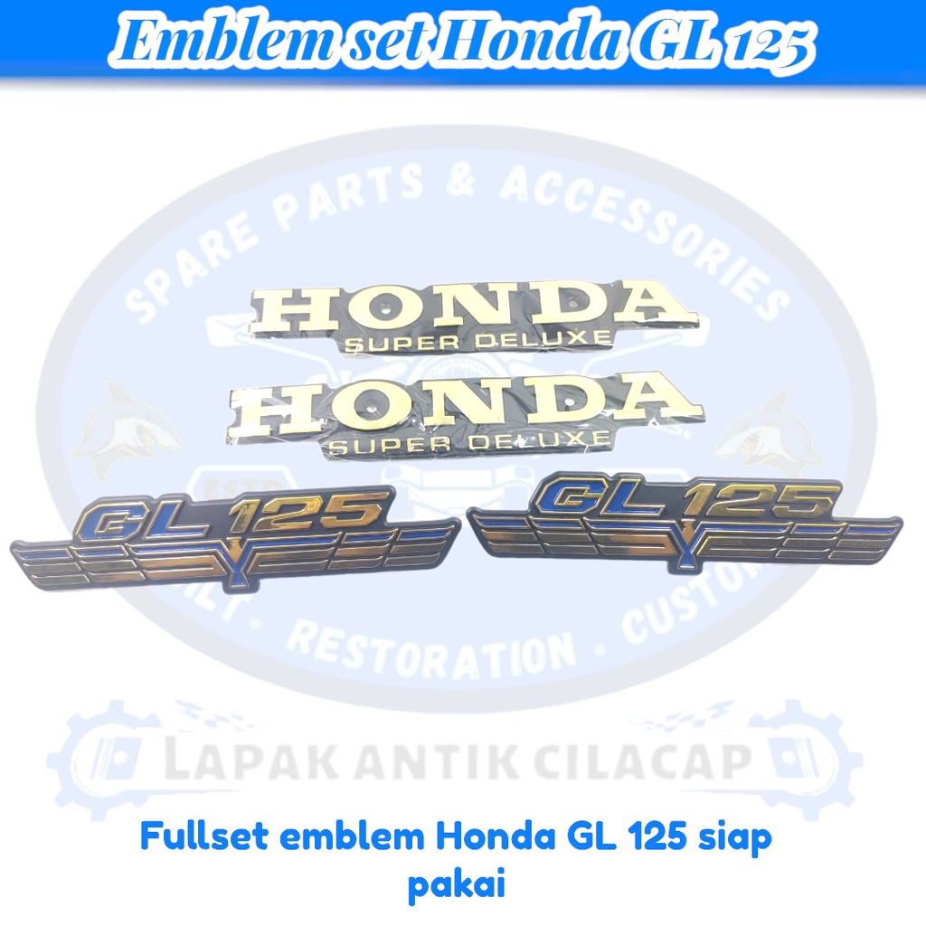 Jual Emblem Tangki Gl Gl Logo Honda Set Emblem Tepong Aki