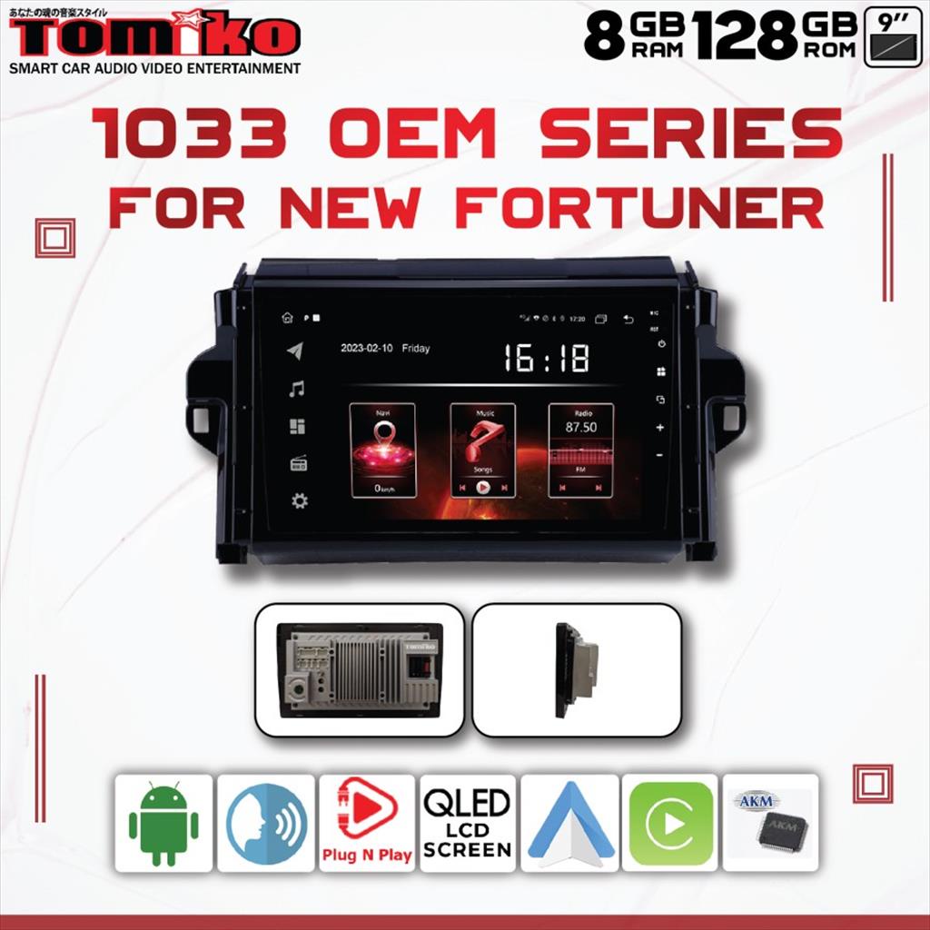 Jual Head Unit Android Tomiko 1033 For Toyota New Fortuner VRZ Shopee