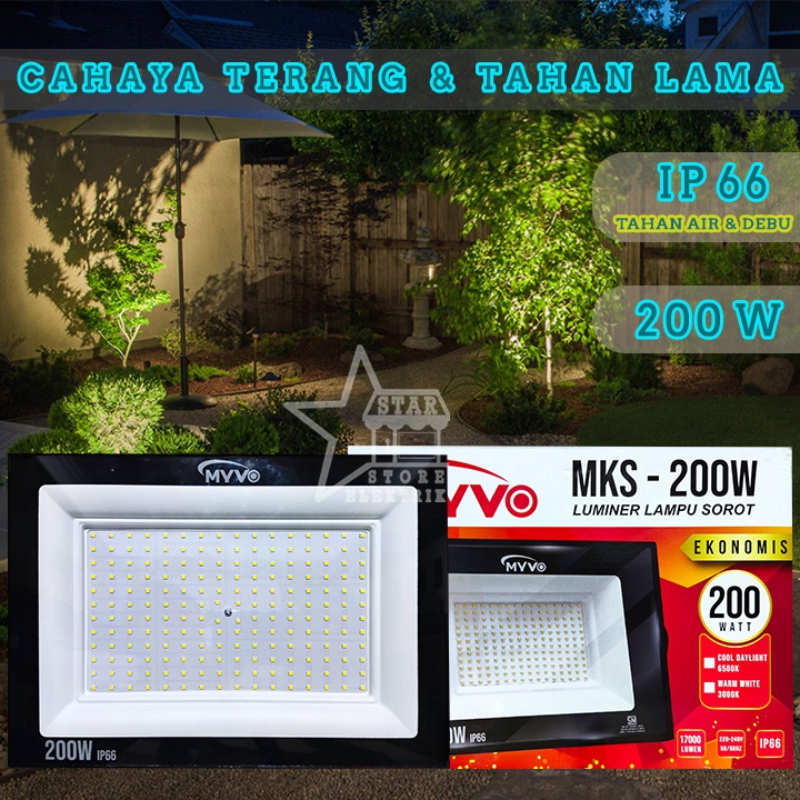 Jual Myvo Lampu Sorot Led Floodlight W Cahaya Putih Watt Terang