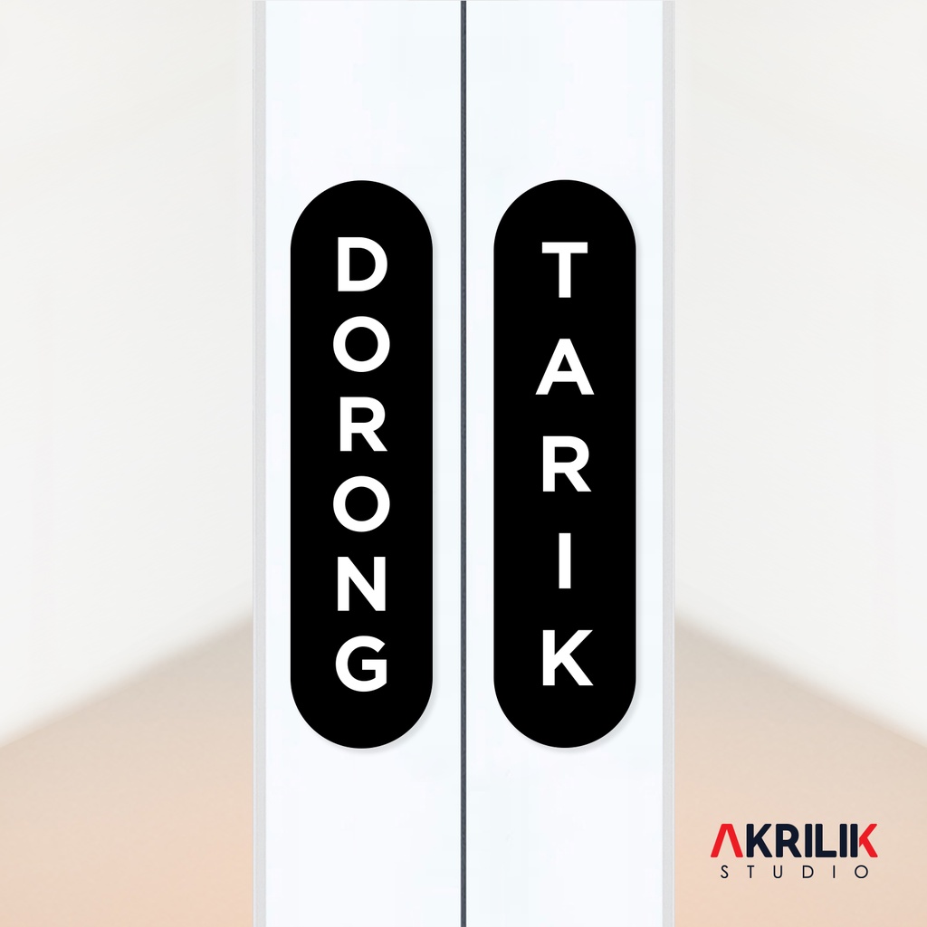 Jual Sign Door Acrylic Dorong Tarik Pintu Akrilik Board Uv Print