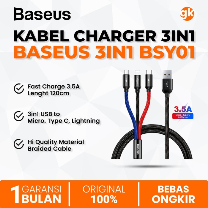 Jual Baseus Kabel Data Charger A Cafule Primary In Usb To Micro