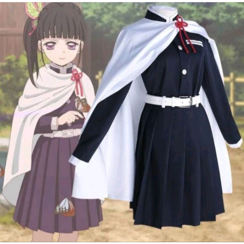 Jual Anime Demon Slayer Costume Kimetsu No Yaiba Tsuyuri Kanao Cosplay